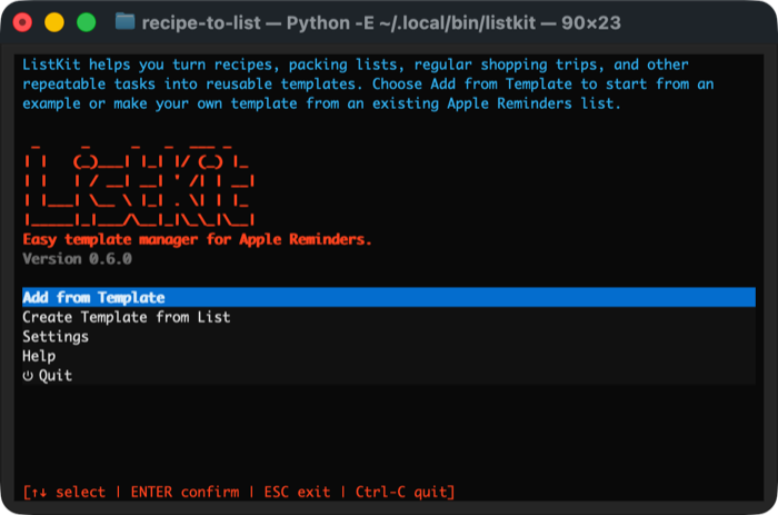 A few more screens from the current command-line prototype.